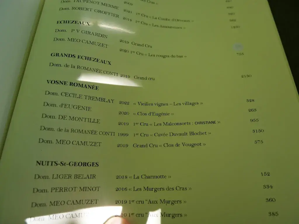 Menu_Restaurant la corniche_San-Martino-di-Lota_image_1