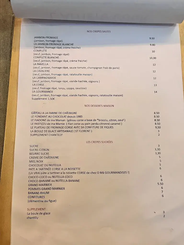 Menu_Restaurant L'Arrière Cour_Saint-Florent_image_2