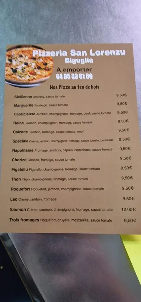 Menu_Pizzeria San Lorenzu Jean Louis_Biguglia_immagine_2