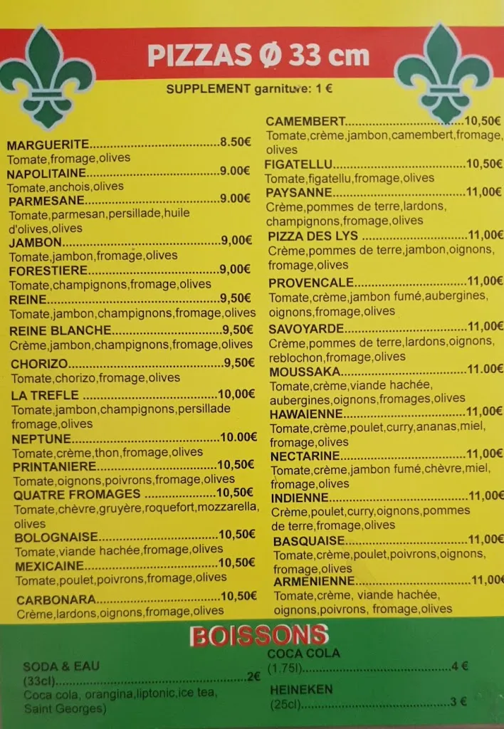 Menu_Pizza Des Lys_Biguglia_image_1