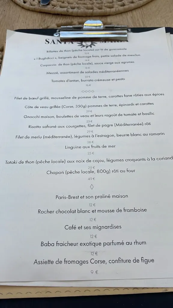 Menu_Restaurant Santa Maria_Calvi_image_4