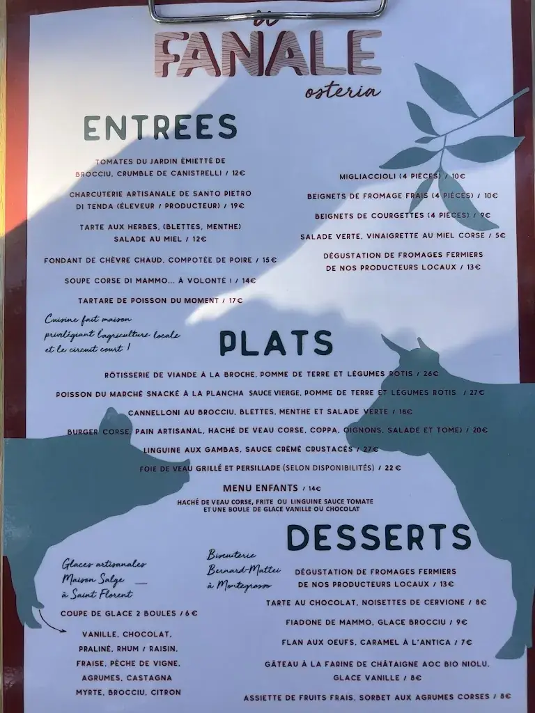 Menu_Restaurant U Fanale_Calvi_image_1
