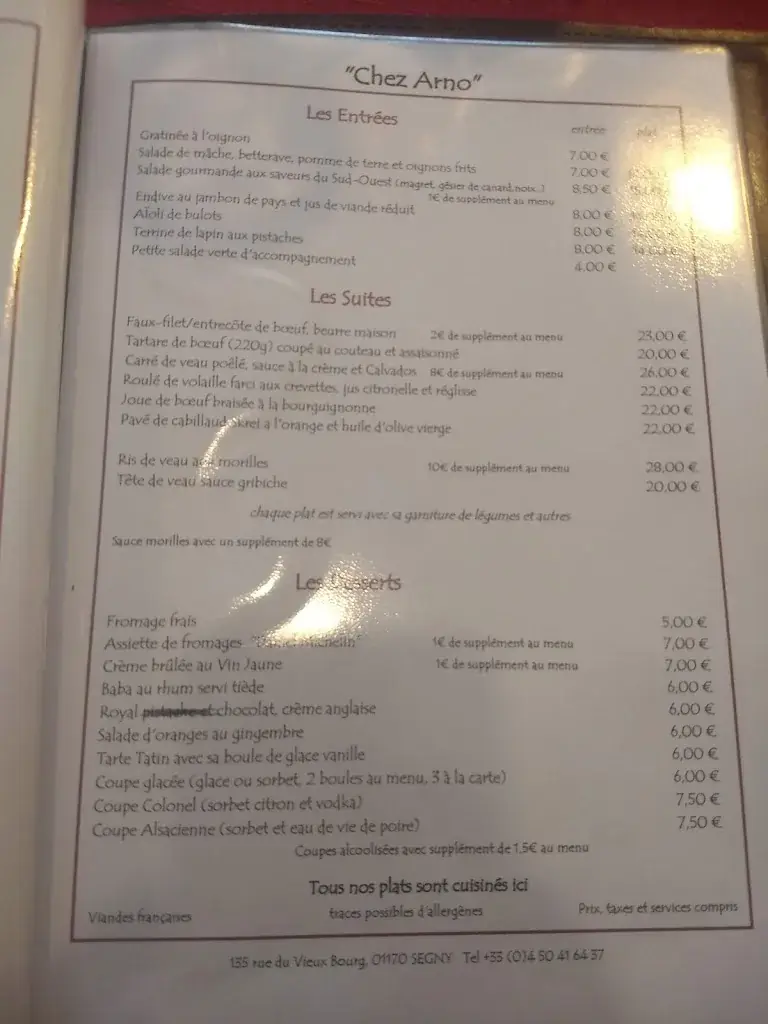 Menu_Chez Arno_Ségny_image_1