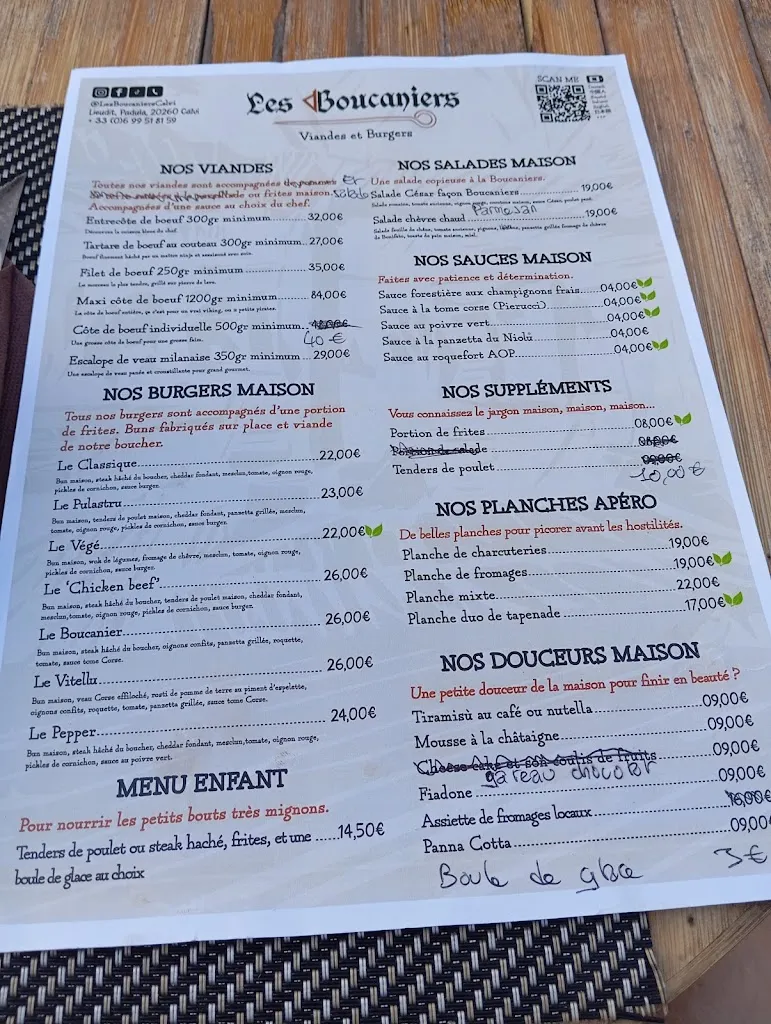 Menu_Restaurant Les Boucaniers Calvi_Calvi_image_3