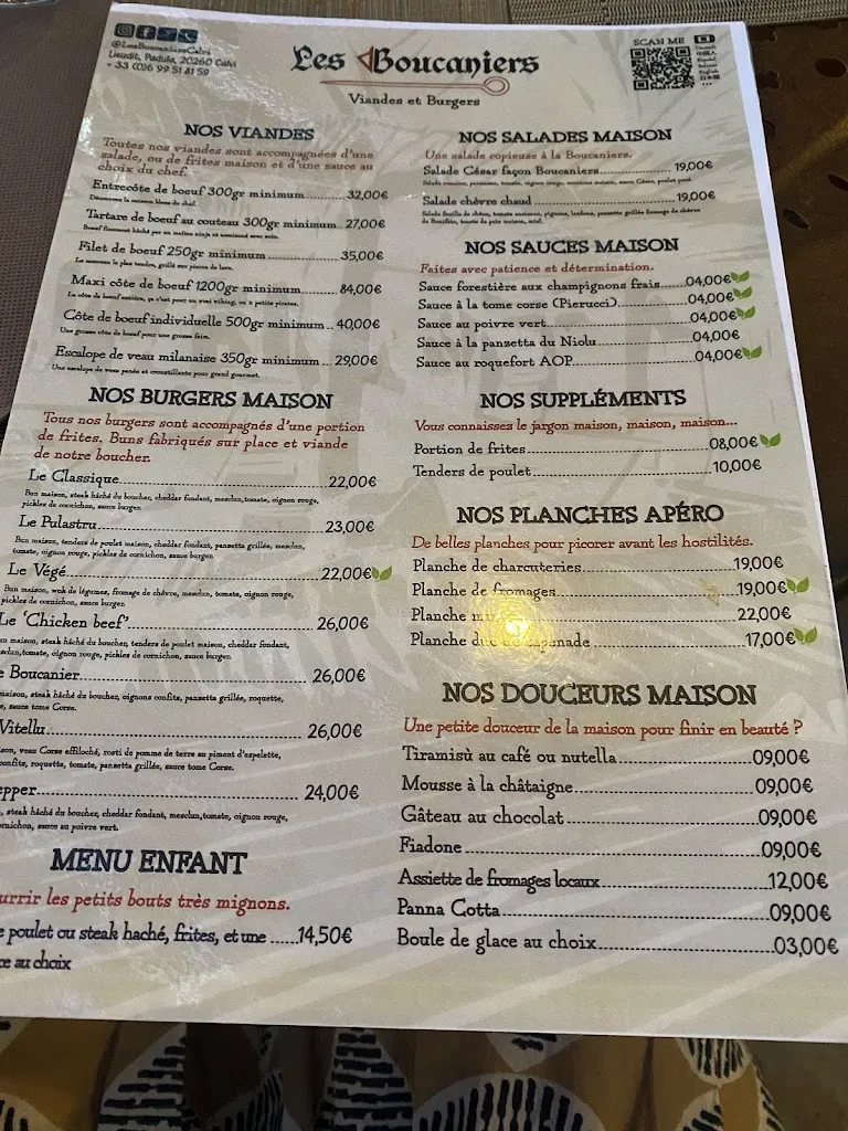 Menu_Restaurant Les Boucaniers Calvi_Calvi_image_4