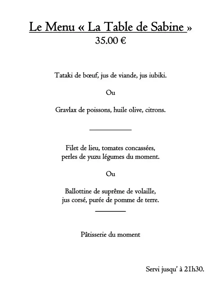 Menu_La Table de Sabine_Calvi_image_4
