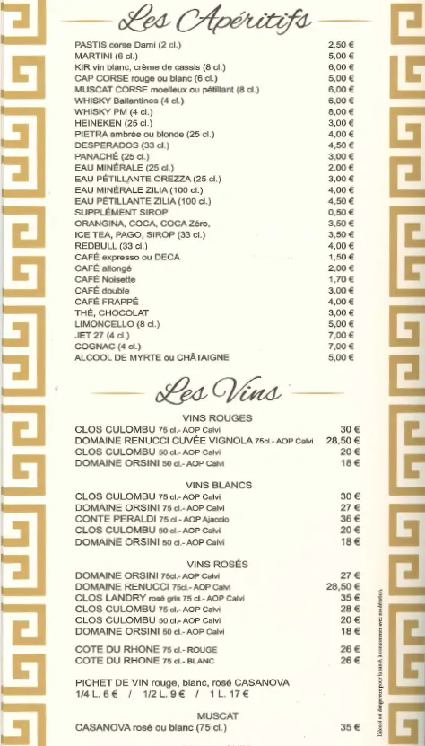 Menu_Restaurant La Table de la Pinède_Calvi_image_1