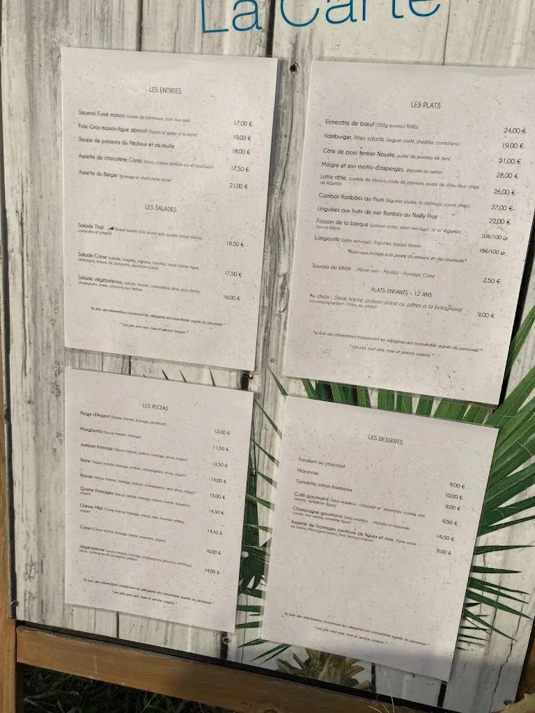 Menu_La Plage d'Argent _Pietrosella_image_3