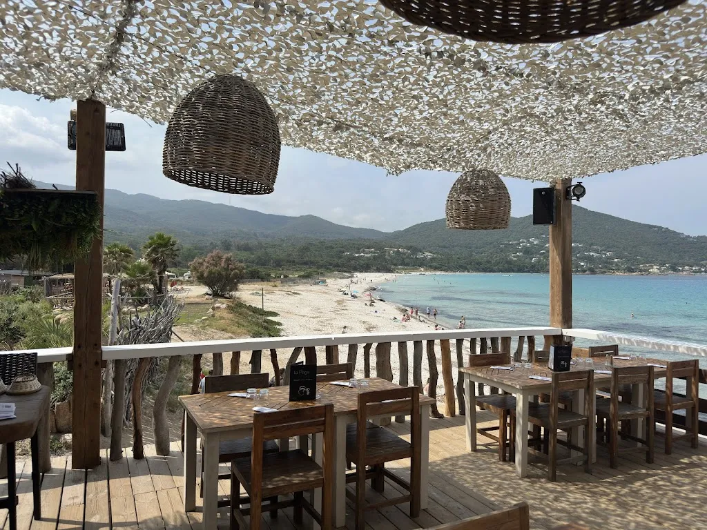 La Plage d'Argent (en Corse) restaurant in Pietrosella