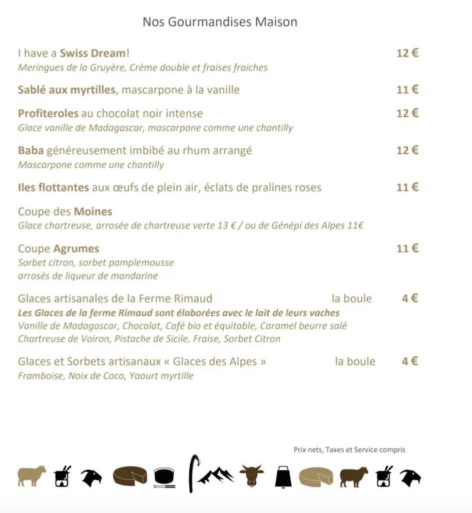 Menu_Restaurant des Bergers_Grilly_image_1