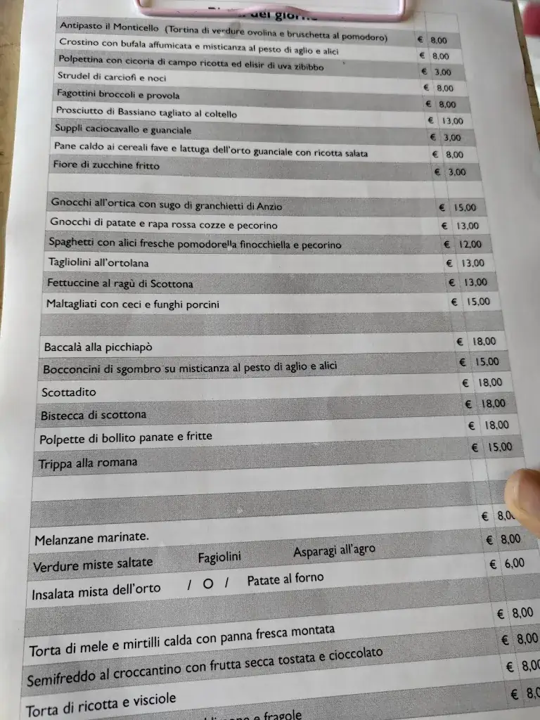 Menu_Ristorante Il Monticello_Italy_image_2