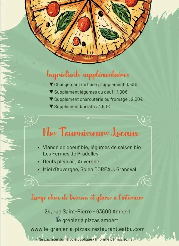 Menu_Le Grenier à Pizzas_Ambert_image_3