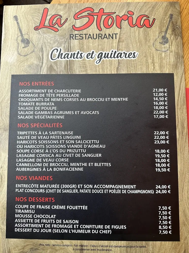 Menu_La Storia_Sartène_image_1