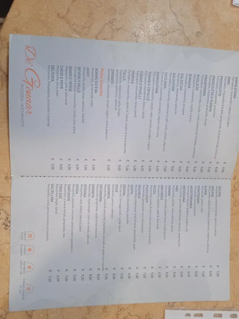 Menu_Ristorante Pizzeria De'Genaar_Italy_image_2