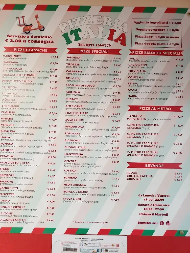 Menü_Pizzeria Italia_Italy_Bild_1