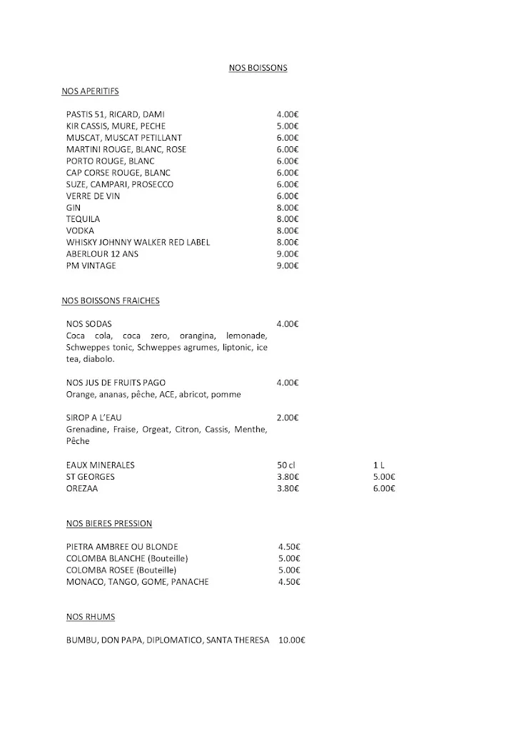 Menu_Restaurant L'Olivier_Saint-Florent_image_2