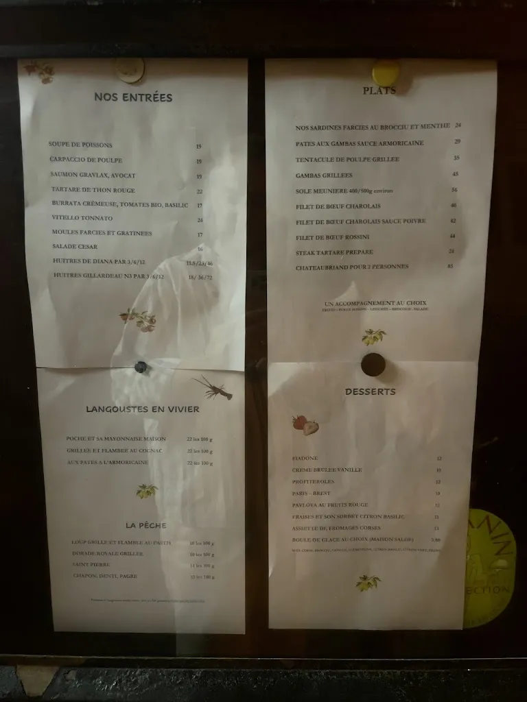 Menu_Restaurant la Marinuccia_Saint-Florent_image_1