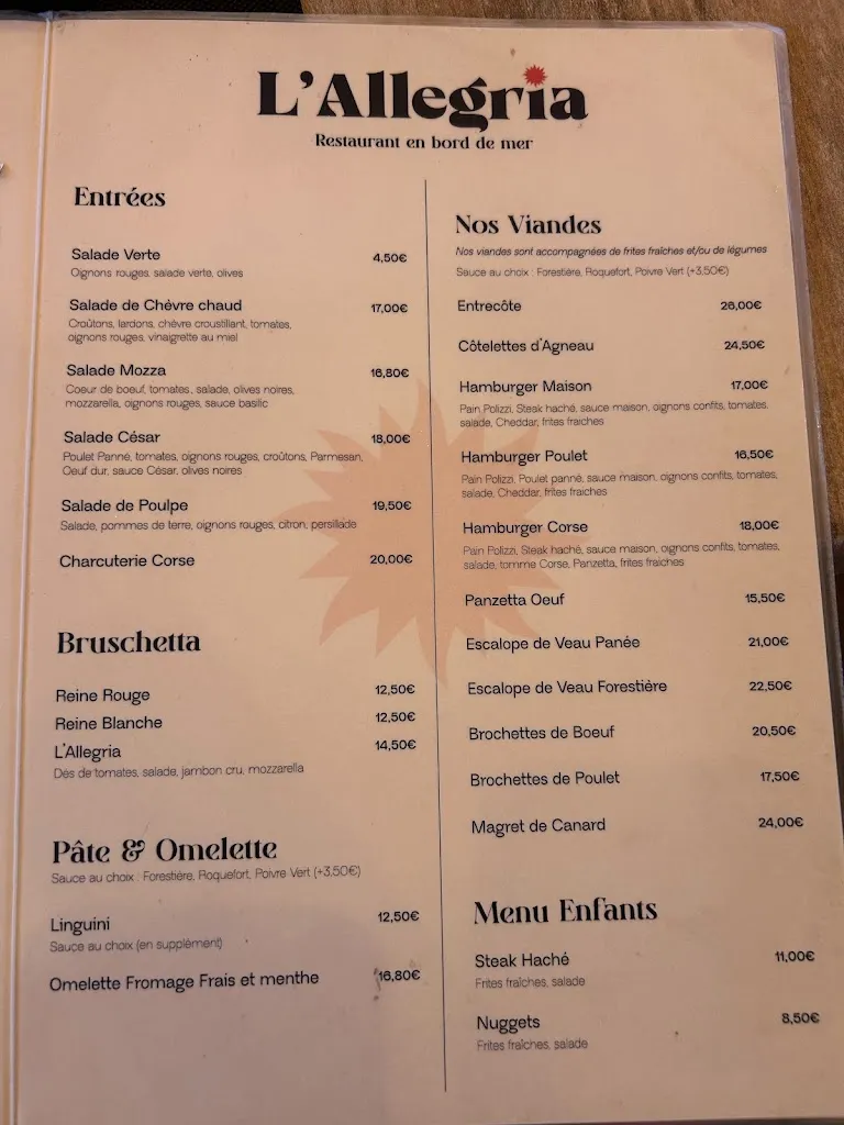 Menu_Restaurant Snack Grill L'Allegria_Penta-di-Casinca_image_1