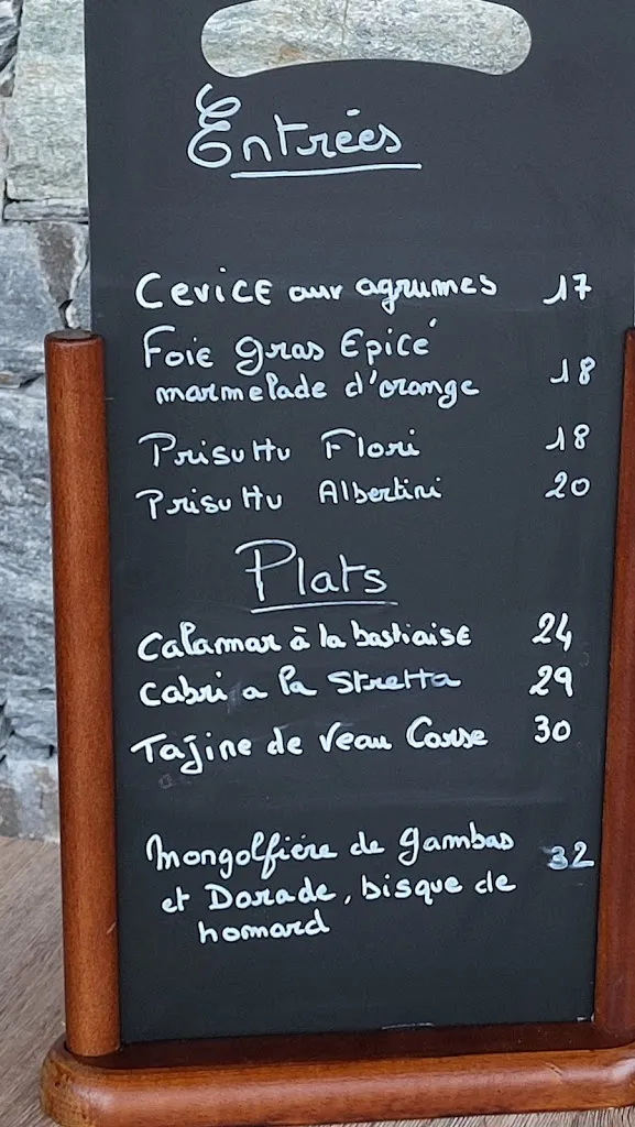 Menu_Hôtel Restaurant Domaine Santa Margherita_Purtone_image_1