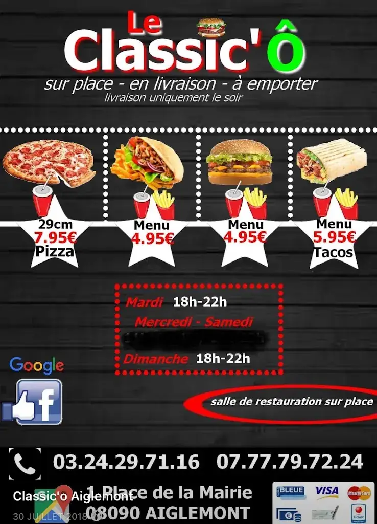 Menu_Le Classic'Ô_Aiglemont_immagine_2