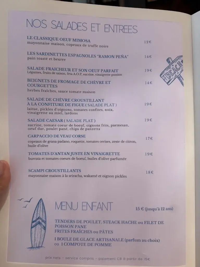 Menu_Restaurant Le Grand Large_L'Île-Rousse_image_2
