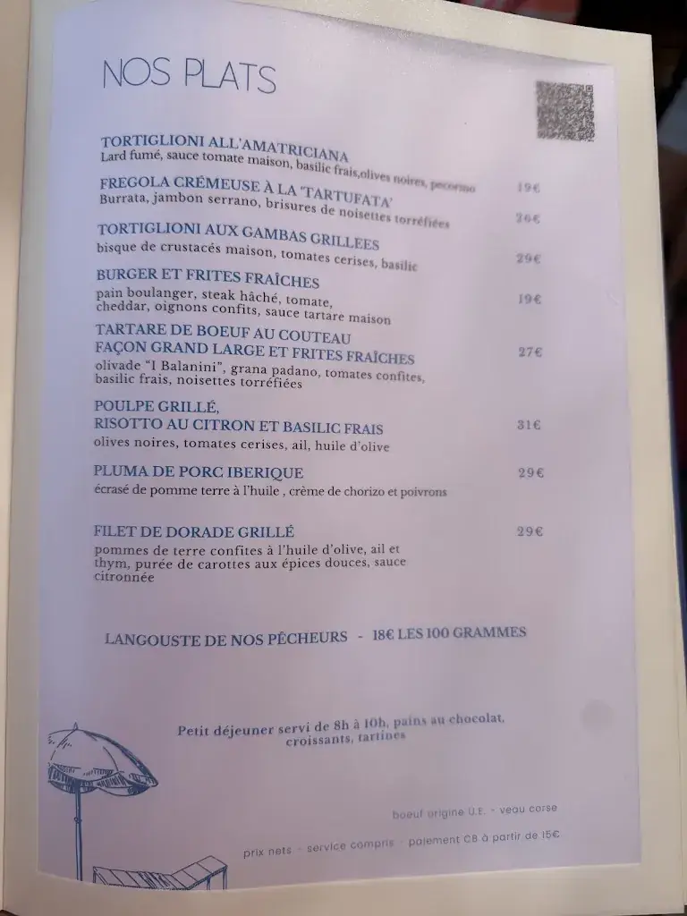 Menu_Restaurant Le Grand Large_L'Île-Rousse_image_3