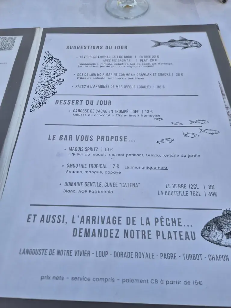 Menu_A Siesta_L'Île-Rousse_image_1