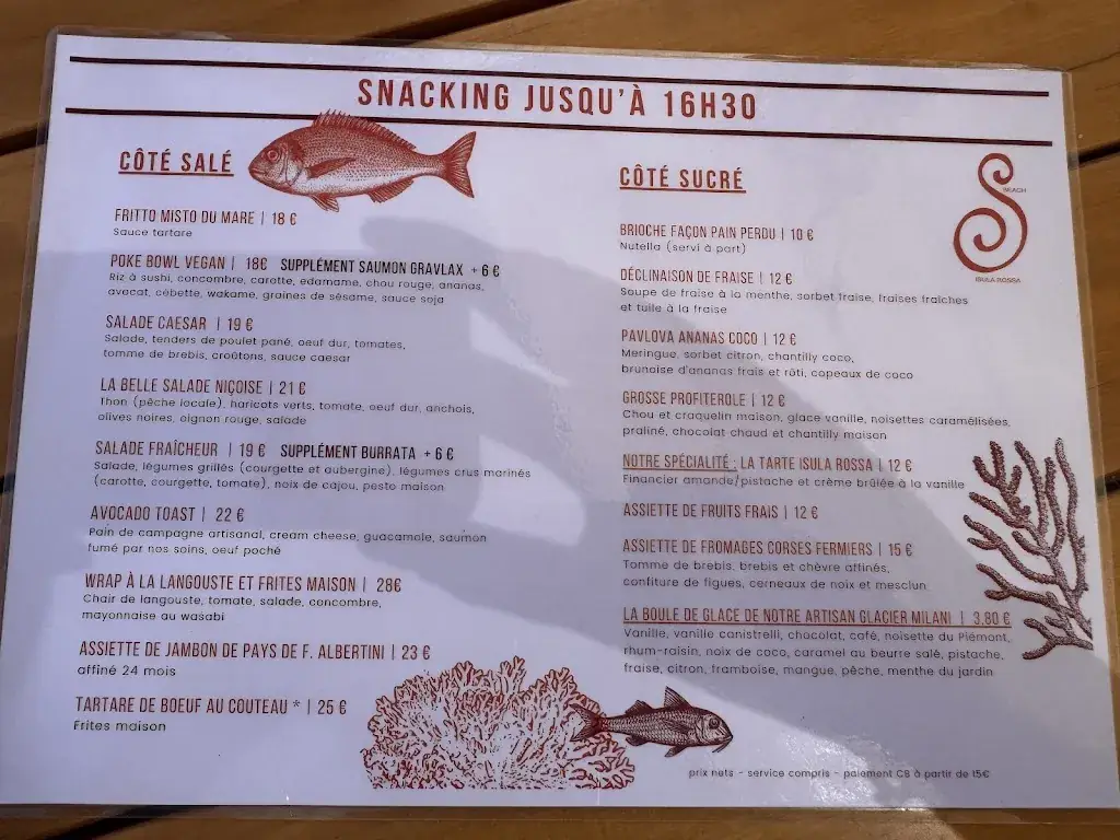 Menu_A Siesta_L'Île-Rousse_image_2