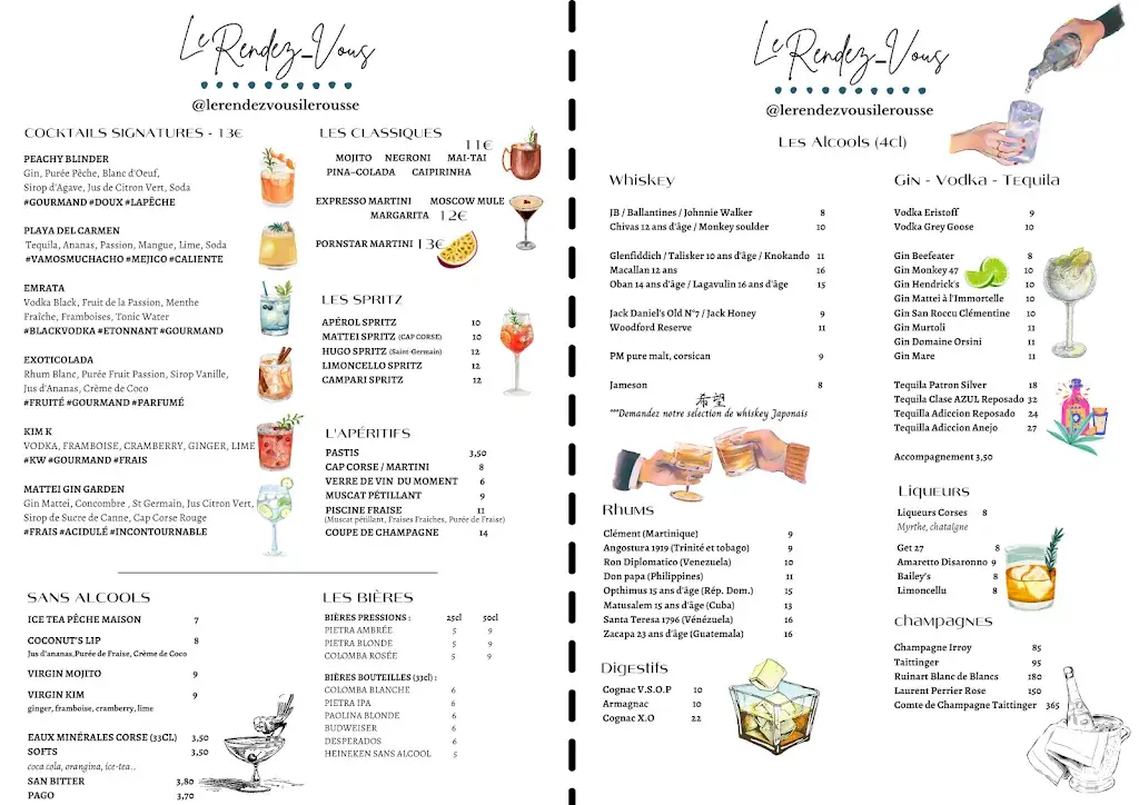 Menu_The appointment_L'Île-Rousse_image_2