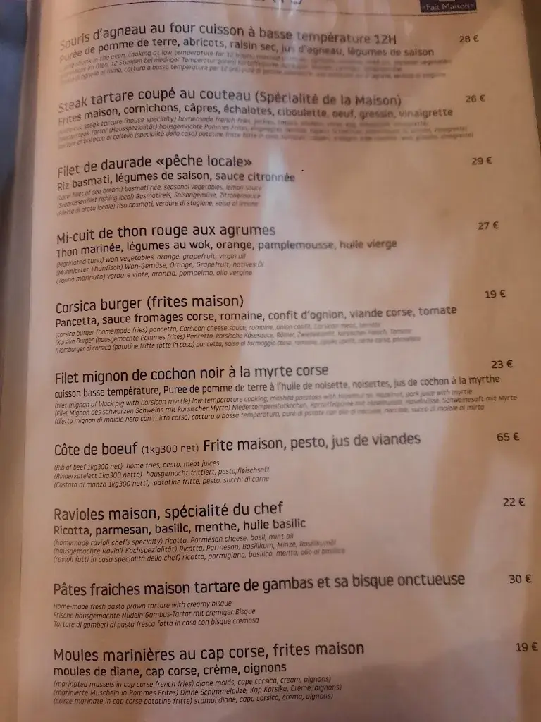 Menu_Le Grand Bleu_L'Île-Rousse_image_3