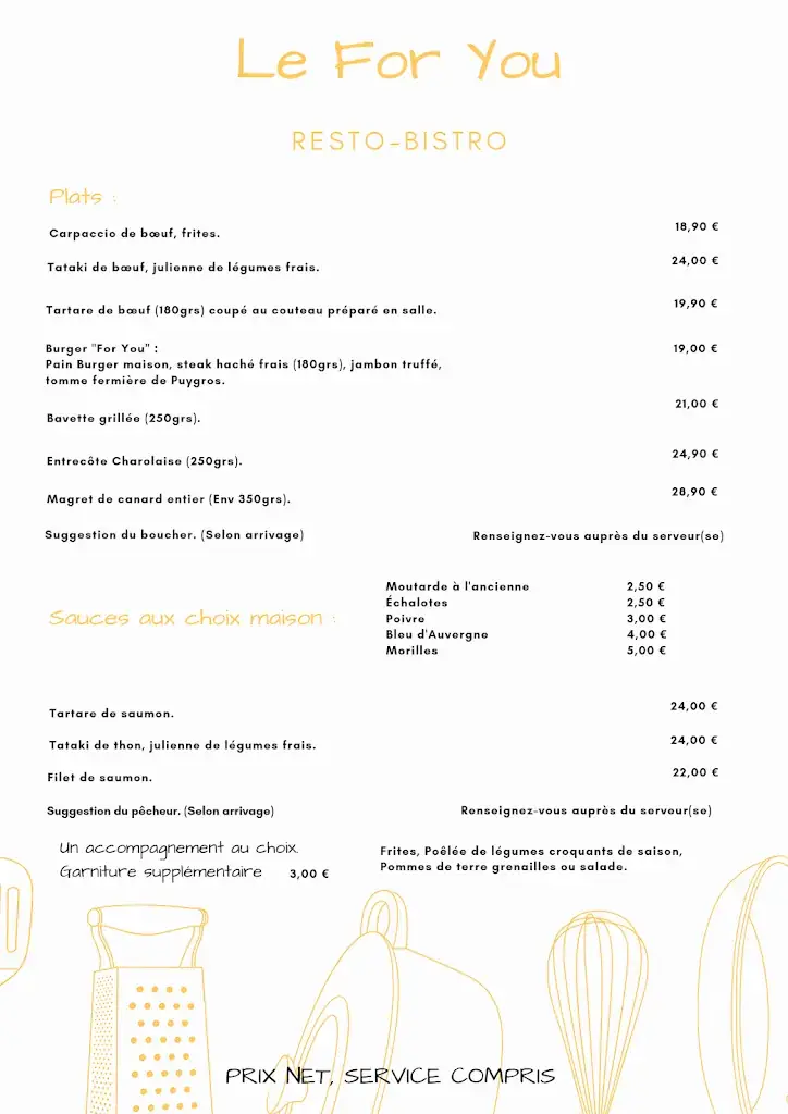 Menu_Le For You_Challes-les-Eaux_image_1