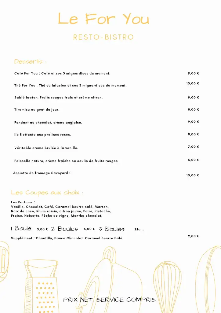 Menu_Le For You_Challes-les-Eaux_image_2