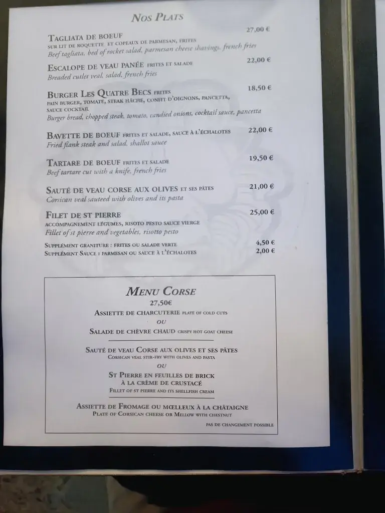 Menu_Brasserie les quatre becs_L'Île-Rousse_image_2
