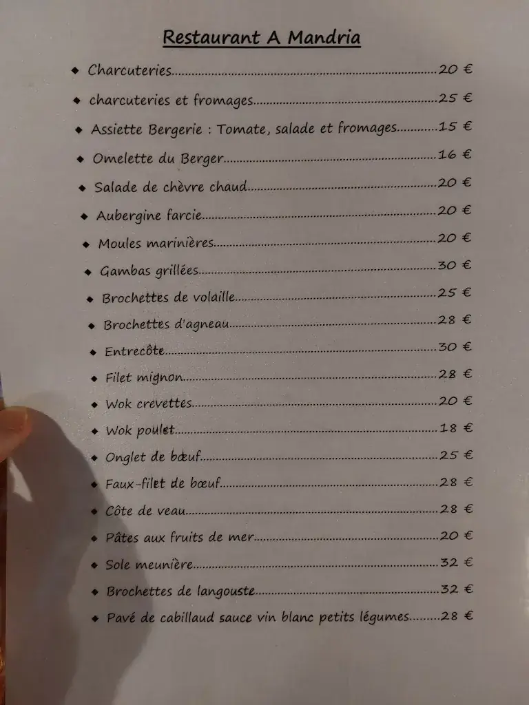 Menu_Restaurant A Mandria_Sari-Solenzara_image_4