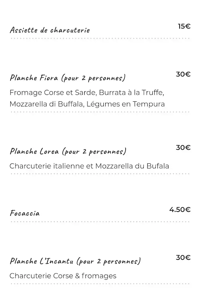 Menu_L'Incantu - L'esprit guinguette_Propriano_image_3