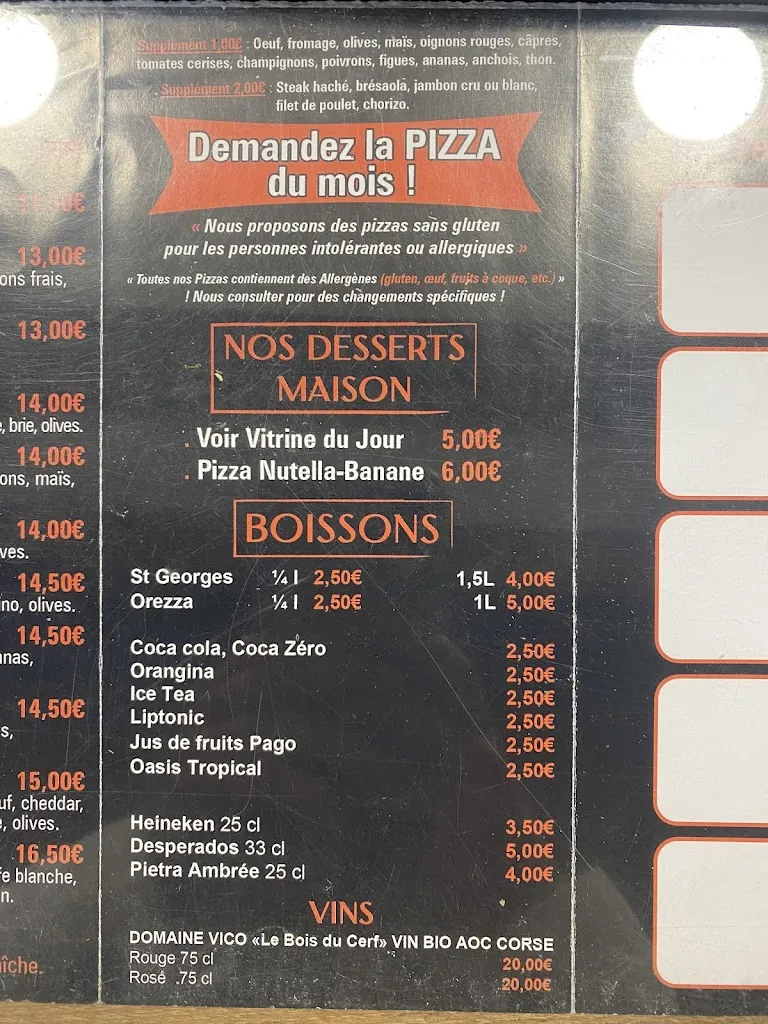 Menu_O Pizza des Cannes_Olmeto_image_4