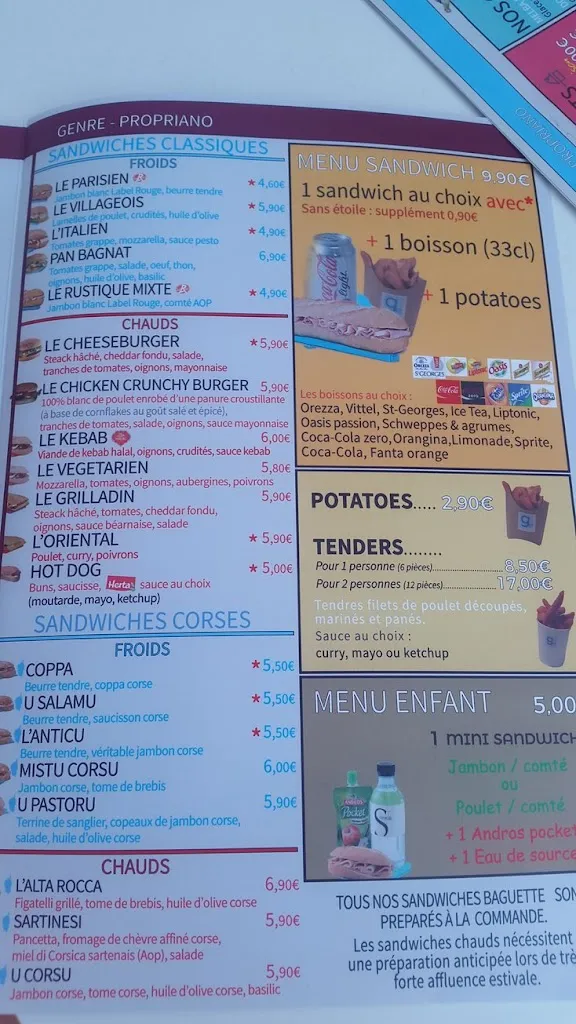 Menu_Le Proprianais 1955_Propriano_image_2