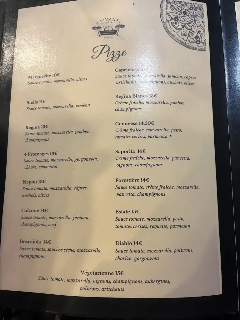 Menu_Restaurant U Livanti_Belvédère-Campomoro_imagen_2