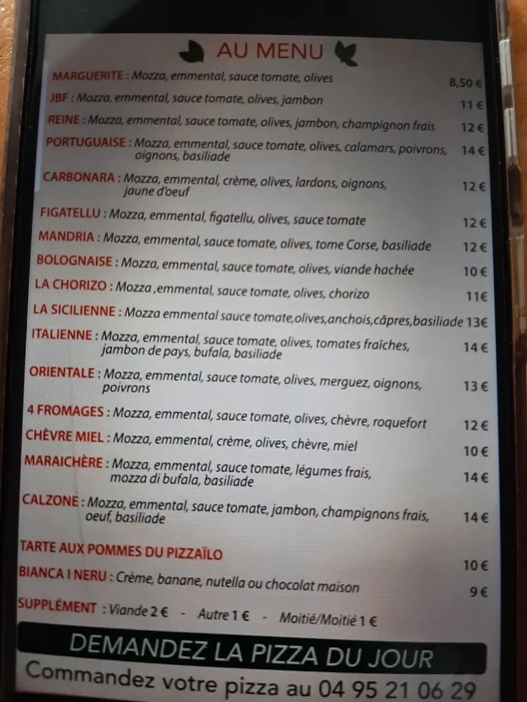 Menu_Pizzeria 9 Septembre_Propriano_image_4