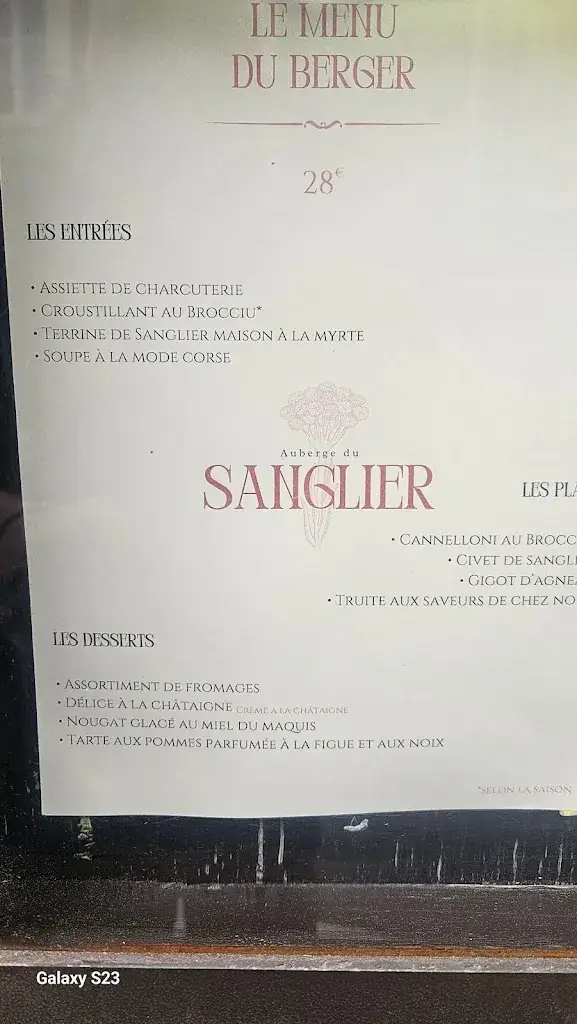 Menu_Auberge du Sanglier_Zonza_image_1