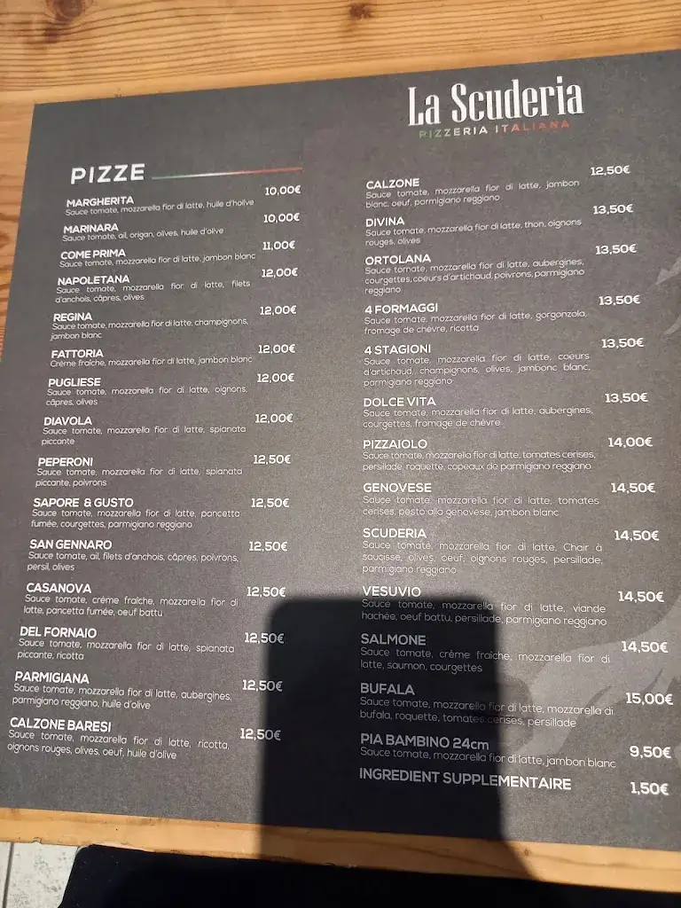 Menü_Pizzeria La Scuderia_Challes-les-Eaux_Bild_3