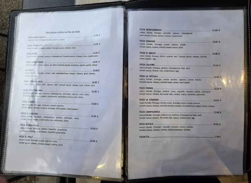 Menu_Restaurant Pizzeria Le Randonneur_Zonza_image_3
