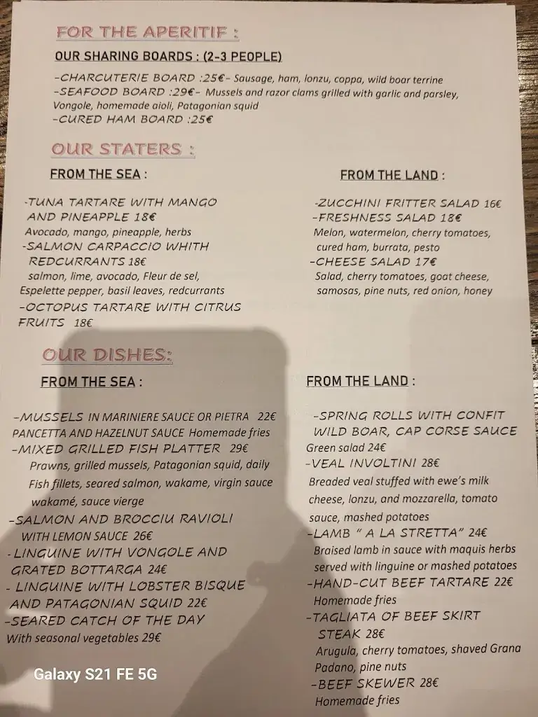 Menu_Restaurant A BELLA CASA_Zonza_image_1