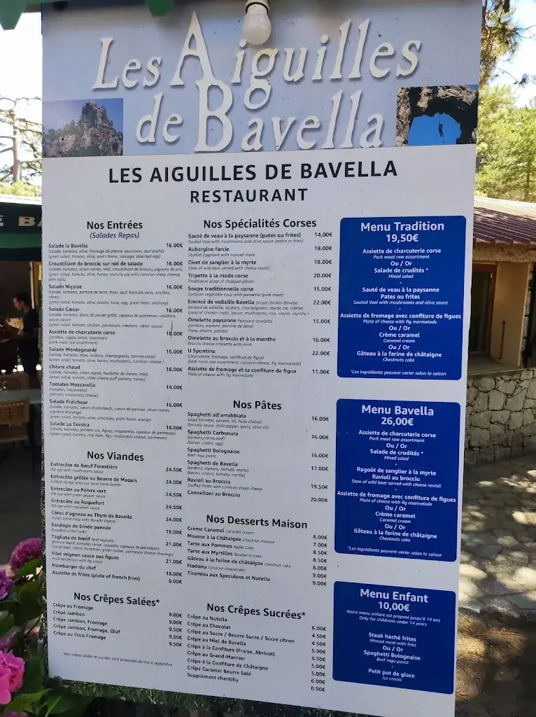 Menu_Les Aiguilles De Bavella_Zonza_image_3