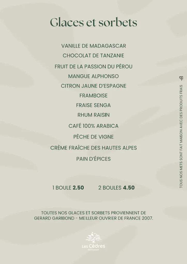 Menu_Les Cèdres_Sarrebourg_imagen_1