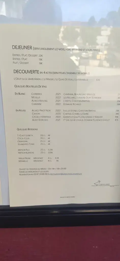 Menu_Restaurant du bout des canards_Lorquin_image_3