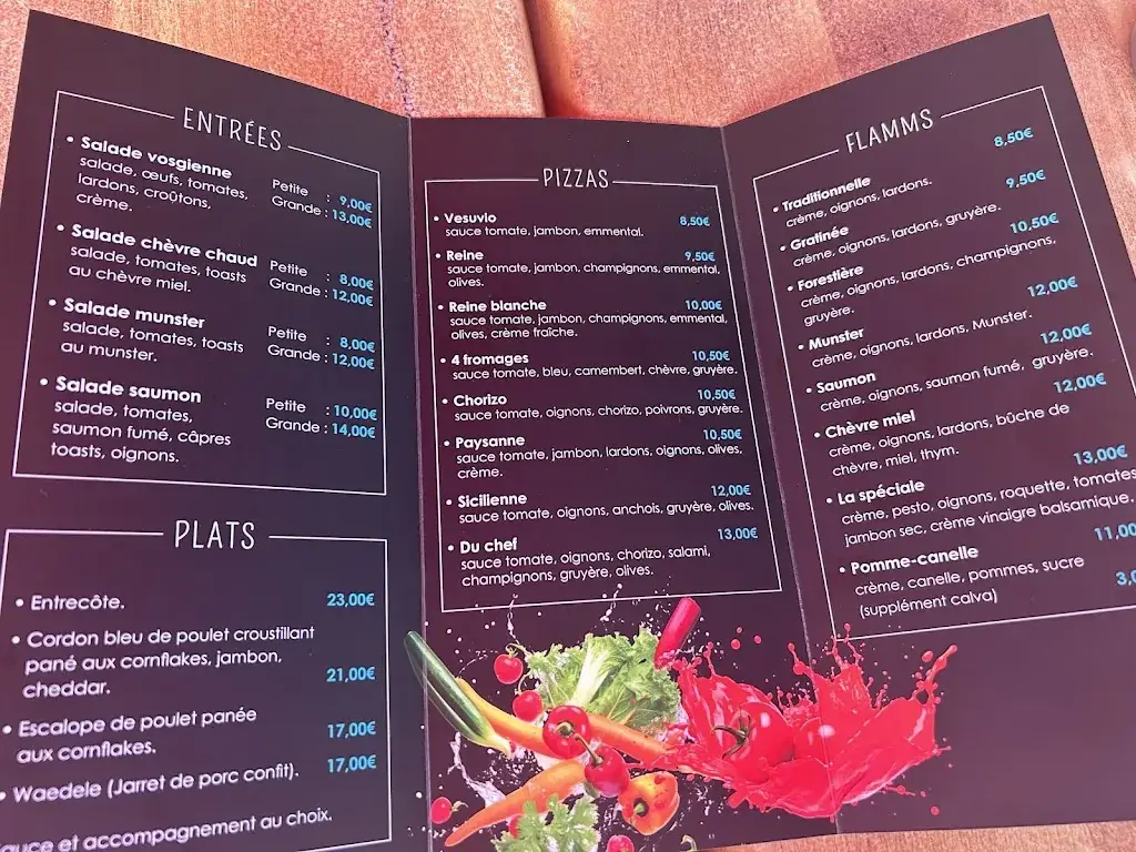 Menu_Bar-Brasserie-Restaurant Chez Paquita_Saint-Quirin_image_1