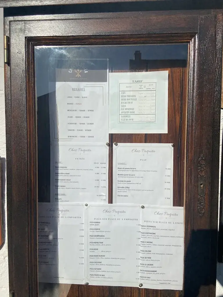 Menu_Bar-Brasserie-Restaurant Chez Paquita_Saint-Quirin_image_2