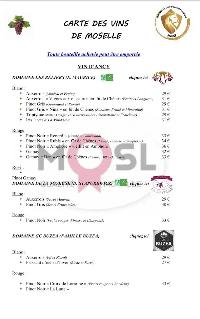 Menu_L’AUBERGE DU LION D’OR_Ancy-Dornot_image_2