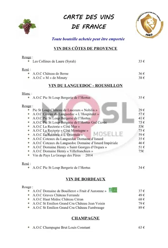 Menu_L’AUBERGE DU LION D’OR_Ancy-Dornot_image_4